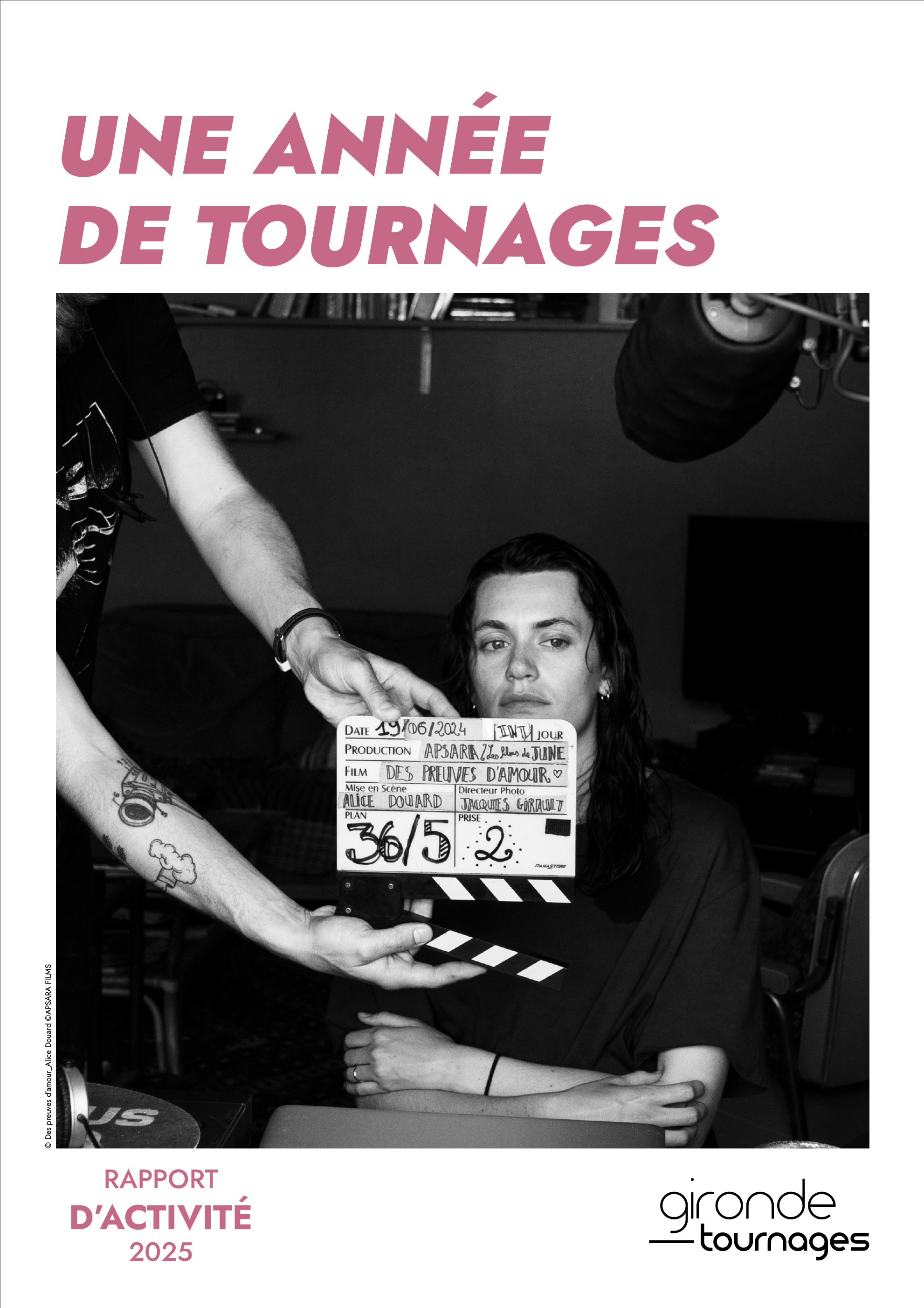 Rapport d'activit&eacute; Gironde tournages 2025